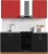 Кухня Сивирин-Компани Клео колор 1.4 (черный/красный) фотография
