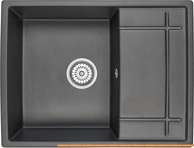 Кухонная мойка Granula 6501 (черный) фотография