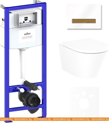 Унитаз Lavinia Boho Relfix Biore Rimless 6 в 1 75110179 (белый стекло) фотография