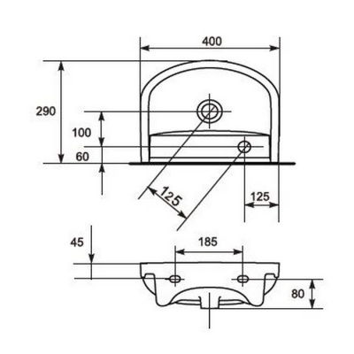 Умывальник Cersanit Arteco 40 фотография