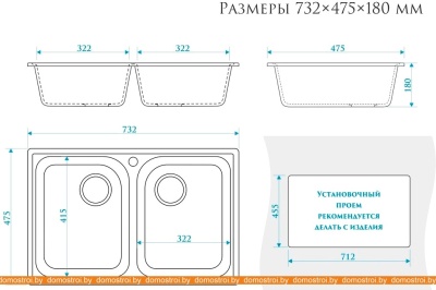Кухонная мойка Elmar M-10 (светло-серый Q10) фотография