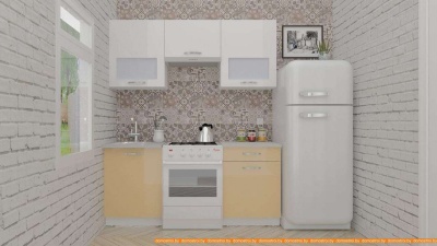 Кухня ВерсоМебель ЭкоЛайт-6 1.8 (белый/капучино) фотография