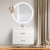 Тумба под умывальник BelBagno Onda-M-800-2C-SO-BL (bianco lucido) фотография