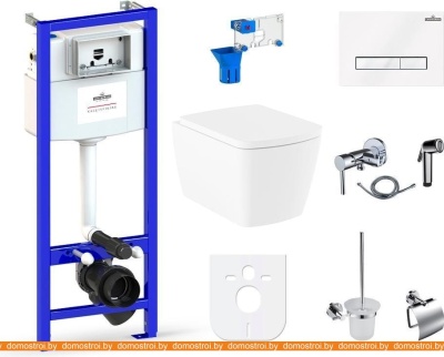 Унитаз Lavinia Boho Relfix Aveo Rimless 10 в 1 98010093 (белое стекло) фотография