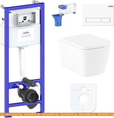 Унитаз Lavinia Boho Relfix Aveo Rimless 7 в 1 87040121 (белый пластик) фотография