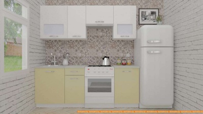 Кухня ВерсоМебель ЭкоЛайт-5 2.0 (белый/бежевый) фотография