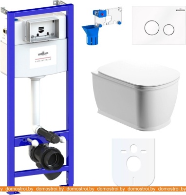 Унитаз Lavinia Boho Relfix Bell Pro Rimless 7 в 1 87040047 (белое стекло) фотография