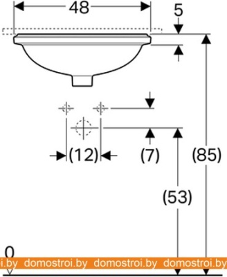 Умывальник Geberit VariForm 500.748.01.2 фотография