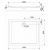 Акриловый поддон Kolo Pacyfik 100x80x16 прямоугольный фотография
