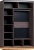 Шкаф-купе Глазов Strike 1350 ЛДСП с зеркалом (ясень анкор темный) фотография
