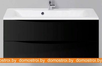 Тумба под умывальник BelBagno Marino-1000-2C-SO-NL-P (nero laccato lucid) фотография