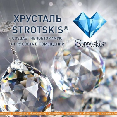 Потолочная люстра Евросвет Crystal 10081/6 (хром/прозрачный хрусталь) фотография