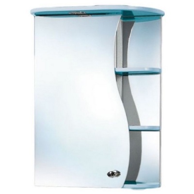 Зеркальный шкаф Акваль Милана 50 [AM.04.50.03.L] голубой фотография