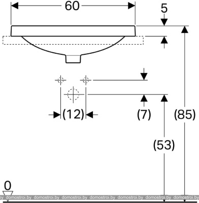 Умывальник Geberit VariForm 500.733.01.2 фотография