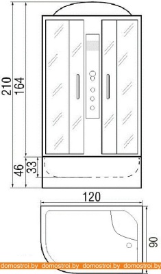 Душевая кабина River Nara 120/90/46 МТ R фотография