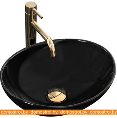 Умывальник Pea Sofia (черный глянцевый) фотография