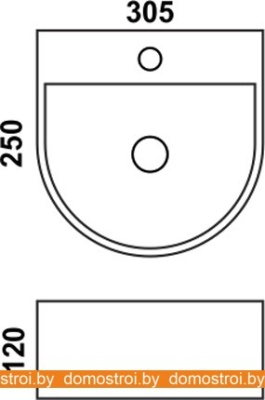 Умывальник Melana MLN-7781 30.5x25 фотография