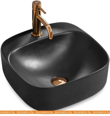 Умывальник Rea Luiza 42 (черный матовый) фотография