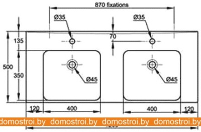 Умывальник Jacob Delafon Odeon Up 120x50 E4730 фотография
