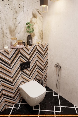 Унитаз Lavinia Boho Relfix One 10 в 1 98010120 (черное стекло) фотография