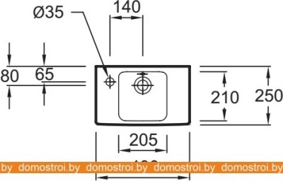 Умывальник Jacob Delafon Odeon Up E4759 40x25 фотография