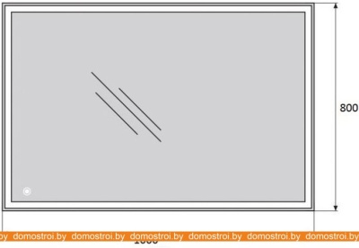Зеркало BelBagno SPC-GRT-1000-800-LED-TCH фотография
