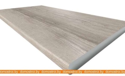 Кухня Интерлиния Мила Матте 1.5x3.0 Б правая (океан-луна-травертин серый) фотография