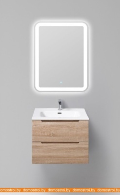 Тумба под умывальник BelBagno Etna-600-2C-SO-WO-P (rovere bianco) фотография