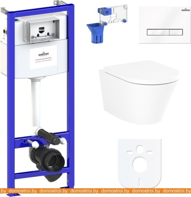 Унитаз Lavinia Boho Relfix Biore Rimless 7 в 1 87040105 (белое стекло) фотография