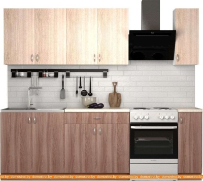 Кухня S-Company Клео лайт 1.9 (ясень шимо темный/ясень шимо светлый) фотография