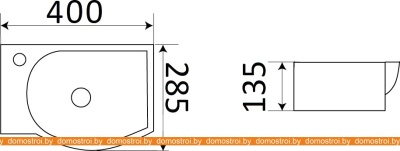 Умывальник CeramaLux N 78404R фотография