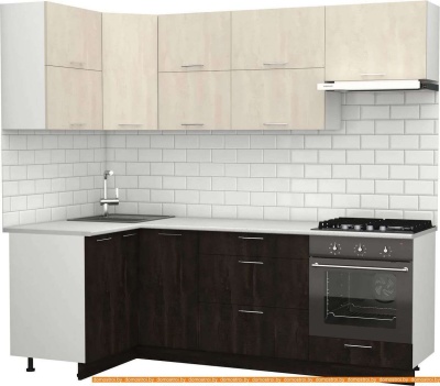 Кухня S-Company Клео крафт 1.2x2.3 левая (угольный камень/шелковый камень) фотография
