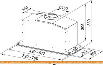 Вытяжка Franke Box Plus FBI 547 XS NP 305.0590.105 (нержавеющая сталь) фотография