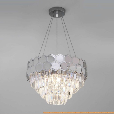 Подвесная люстра Евросвет Ariana 10113/5 (хром/прозрачный хрусталь) фотография