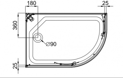 Душевая кабина Triton Коралл А3 ДН4 120x80 мозаика (левая) фотография