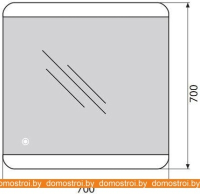Зеркало BelBagno SPC-CEZ-700-700-LED-TCH фотография