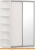 Шкаф-купе Империал Тетрис ДЗ 120x240 (белый жемчуг) фотография