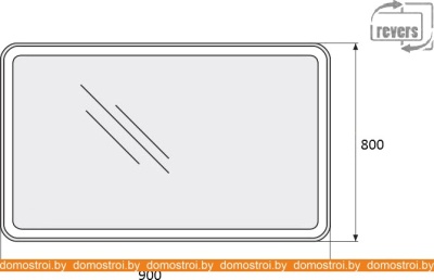 Зеркало BelBagno SPC-MAR-900-800-LED-TCH фотография