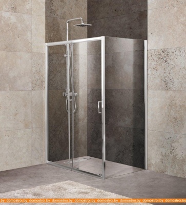 Душевой уголок BelBagno UNIQUE-AH-1-100/115-100-C-Cr (прозрачное стекло) фотография
