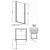 Душевая дверь Radaway Eos DWJ [37983-01-01N] 70x197 прозрачная фотография