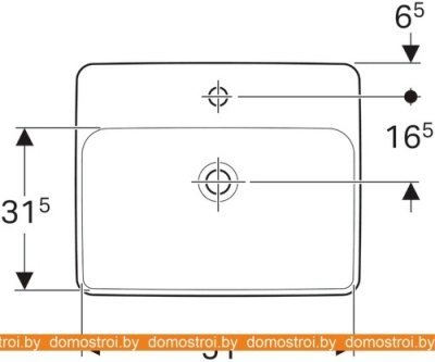 Умывальник Geberit VariForm 500.743.01.2 фотография