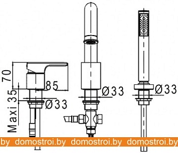 Смеситель Jacob Delafon Singulier E10873-CP картинка