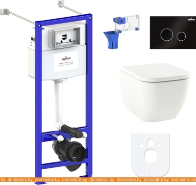 Унитаз Lavinia Boho Relfix One 7 в 1 87050144 (черное стекло) фотография