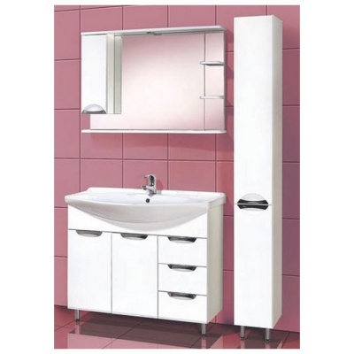 Зеркальный шкаф Акваль Аврора 105 [ЕА.04.05.00.L] фотография