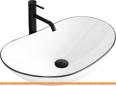 Умывальник Rea Royal (черный/белый) фотография