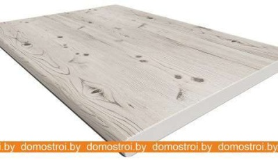 Кухня Интерлиния Мила 17 (вудлайн кремовый-бетон-бискайская сосна) фотография