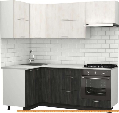 Кухня S-Company Клео крафт 1.2x2.1 левая (север дер. темное/север дер. светлое) фотография