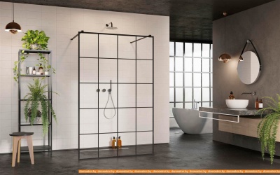 Душевая стенка Radaway Modo New Black I Factory 130 фотография