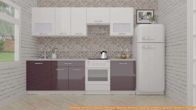 Кухня ВерсоМебель ЭкоЛайт-5 2.6 (белый (фиолетовый) фотография