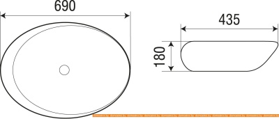 Умывальник WeltWasser Elbach 1094 фотография